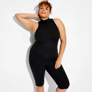 Black Capri XL Jumpsuit NWT